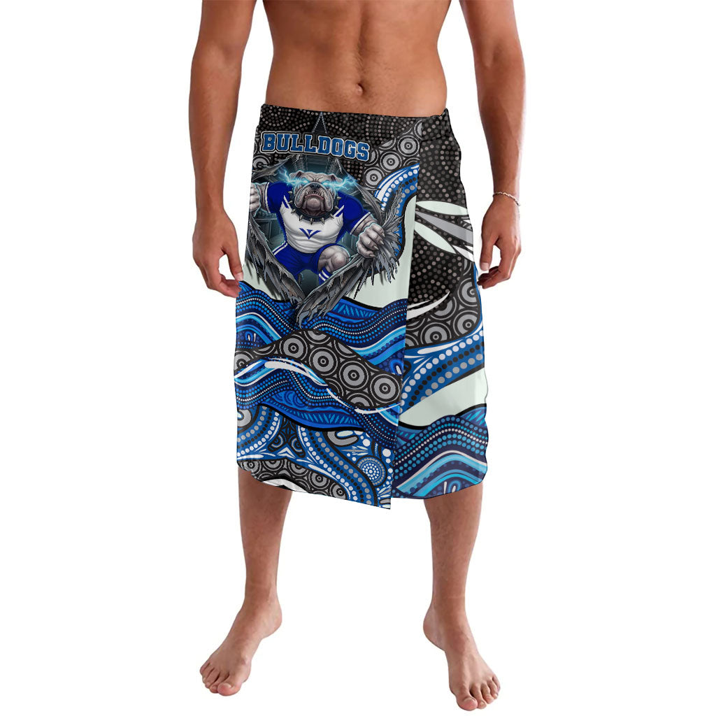 Canterbury Bankstown Bulldogs Rugby Lavalava The Scream of Lightning Eyes - Indigenous Dot Ripping Effect