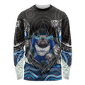 Canterbury Bankstown Bulldogs Rugby Long Sleeve Shirt The Scream of Lightning Eyes - Indigenous Dot Ripping Effect