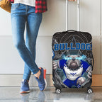 Canterbury Bankstown Bulldogs Rugby Luggage Cover The Scream of Lightning Eyes - Indigenous Dot Ripping Effect