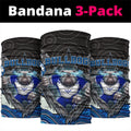 Canterbury Bankstown Bulldogs Rugby Neck Gaiter The Scream of Lightning Eyes - Indigenous Dot Ripping Effect