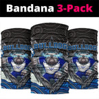 Canterbury Bankstown Bulldogs Rugby Neck Gaiter The Scream of Lightning Eyes - Indigenous Dot Ripping Effect