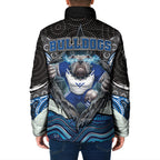 Canterbury Bankstown Bulldogs Rugby Padded Jacket The Scream of Lightning Eyes - Indigenous Dot Ripping Effect
