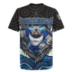 Canterbury Bankstown Bulldogs Rugby Rugby Jersey The Scream of Lightning Eyes - Indigenous Dot Ripping Effect