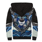 Canterbury Bankstown Bulldogs Rugby Sherpa Hoodie The Scream of Lightning Eyes - Indigenous Dot Ripping Effect