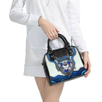 Canterbury Bankstown Bulldogs Rugby Shoulder Handbag The Scream of Lightning Eyes - Indigenous Dot Ripping Effect