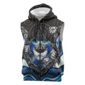 Canterbury Bankstown Bulldogs Rugby Sleeveless Zip Hoodie The Scream of Lightning Eyes - Indigenous Dot Ripping Effect