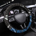 Canterbury Bankstown Bulldogs Rugby Steering Wheel Cover The Scream of Lightning Eyes - Indigenous Dot Ripping Effect