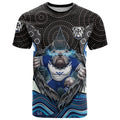 Canterbury Bankstown Bulldogs Rugby T Shirt The Scream of Lightning Eyes - Indigenous Dot Ripping Effect