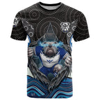 Canterbury Bankstown Bulldogs Rugby T Shirt The Scream of Lightning Eyes - Indigenous Dot Ripping Effect