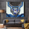Canterbury Bankstown Bulldogs Rugby Tapestry The Scream of Lightning Eyes - Indigenous Dot Ripping Effect