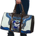 Canterbury Bankstown Bulldogs Rugby Travel Bag The Scream of Lightning Eyes - Indigenous Dot Ripping Effect