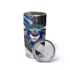 Canterbury Bankstown Bulldogs Rugby Tumbler Cup The Scream of Lightning Eyes - Indigenous Dot Ripping Effect