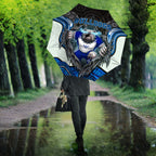 Canterbury Bankstown Bulldogs Rugby Umbrella The Scream of Lightning Eyes - Indigenous Dot Ripping Effect