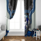 Canterbury Bankstown Bulldogs Rugby Window Curtain The Scream of Lightning Eyes - Indigenous Dot Ripping Effect