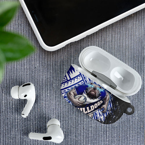 Bulldogs Rugby AirPods Case Tribal Polynesian Power Art - Lightning Mascot