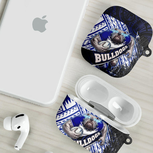Bulldogs Rugby AirPods Case Tribal Polynesian Power Art - Lightning Mascot