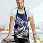 Bulldogs Rugby Apron Tribal Polynesian Power Art - Lightning Mascot