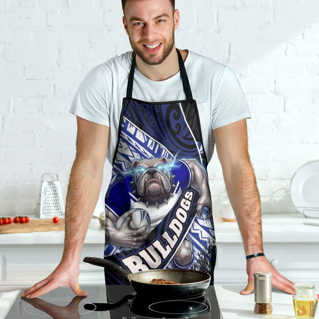 Bulldogs Rugby Apron Tribal Polynesian Power Art - Lightning Mascot