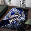 Bulldogs Rugby Area Rug Tribal Polynesian Power Art - Lightning Mascot