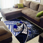 Bulldogs Rugby Area Rug Tribal Polynesian Power Art - Lightning Mascot