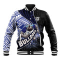 Bulldogs Rugby Baseball Jacket Tribal Polynesian Power Art - Lightning Mascot