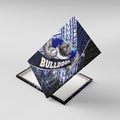 Bulldogs Rugby Canvas Wall Art Tribal Polynesian Power Art - Lightning Mascot