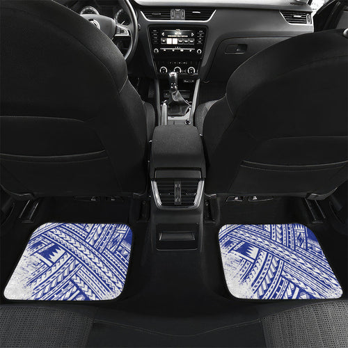 Bulldogs Rugby Car Mats Tribal Polynesian Power Art - Lightning Mascot
