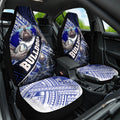 Bulldogs Rugby Car Seat Cover Tribal Polynesian Power Art - Lightning Mascot