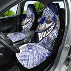 Bulldogs Rugby Car Seat Cover Tribal Polynesian Power Art - Lightning Mascot
