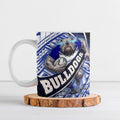Bulldogs Rugby Ceramic Mug Tribal Polynesian Power Art - Lightning Mascot