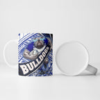 Bulldogs Rugby Ceramic Mug Tribal Polynesian Power Art - Lightning Mascot