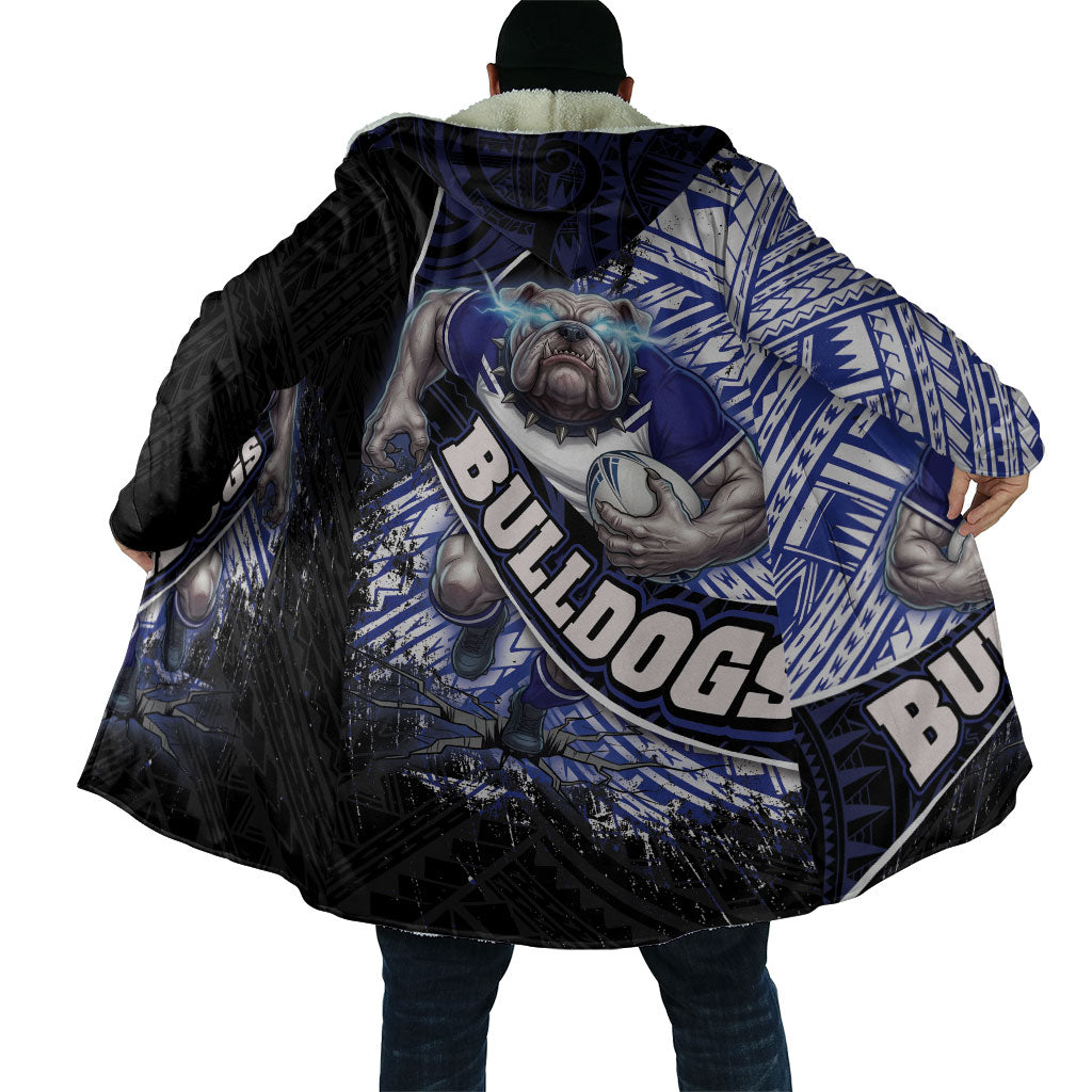 Bulldogs Rugby Cloak Tribal Polynesian Power Art - Lightning Mascot
