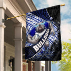 Bulldogs Rugby Garden Flag Tribal Polynesian Power Art - Lightning Mascot