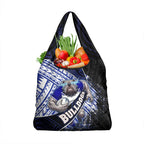 Bulldogs Rugby Grocery Bag Tribal Polynesian Power Art - Lightning Mascot