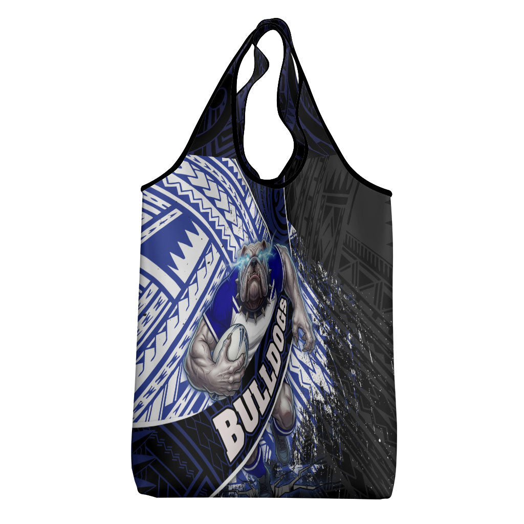 Bulldogs Rugby Grocery Bag Tribal Polynesian Power Art - Lightning Mascot