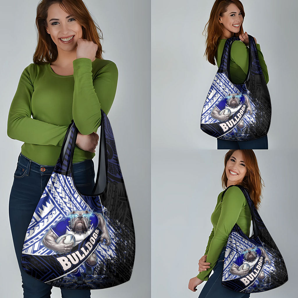 Bulldogs Rugby Grocery Bag Tribal Polynesian Power Art - Lightning Mascot