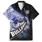Bulldogs Rugby Hawaiian Shirt Tribal Polynesian Power Art - Lightning Mascot