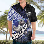 Bulldogs Rugby Hawaiian Shirt Tribal Polynesian Power Art - Lightning Mascot