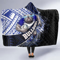 Bulldogs Rugby Hooded Blanket Tribal Polynesian Power Art - Lightning Mascot