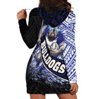 Bulldogs Rugby Hoodie Dress Tribal Polynesian Power Art - Lightning Mascot