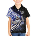 Bulldogs Rugby Kid Hawaiian Shirt Tribal Polynesian Power Art - Lightning Mascot