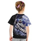 Bulldogs Rugby Kid T Shirt Tribal Polynesian Power Art - Lightning Mascot