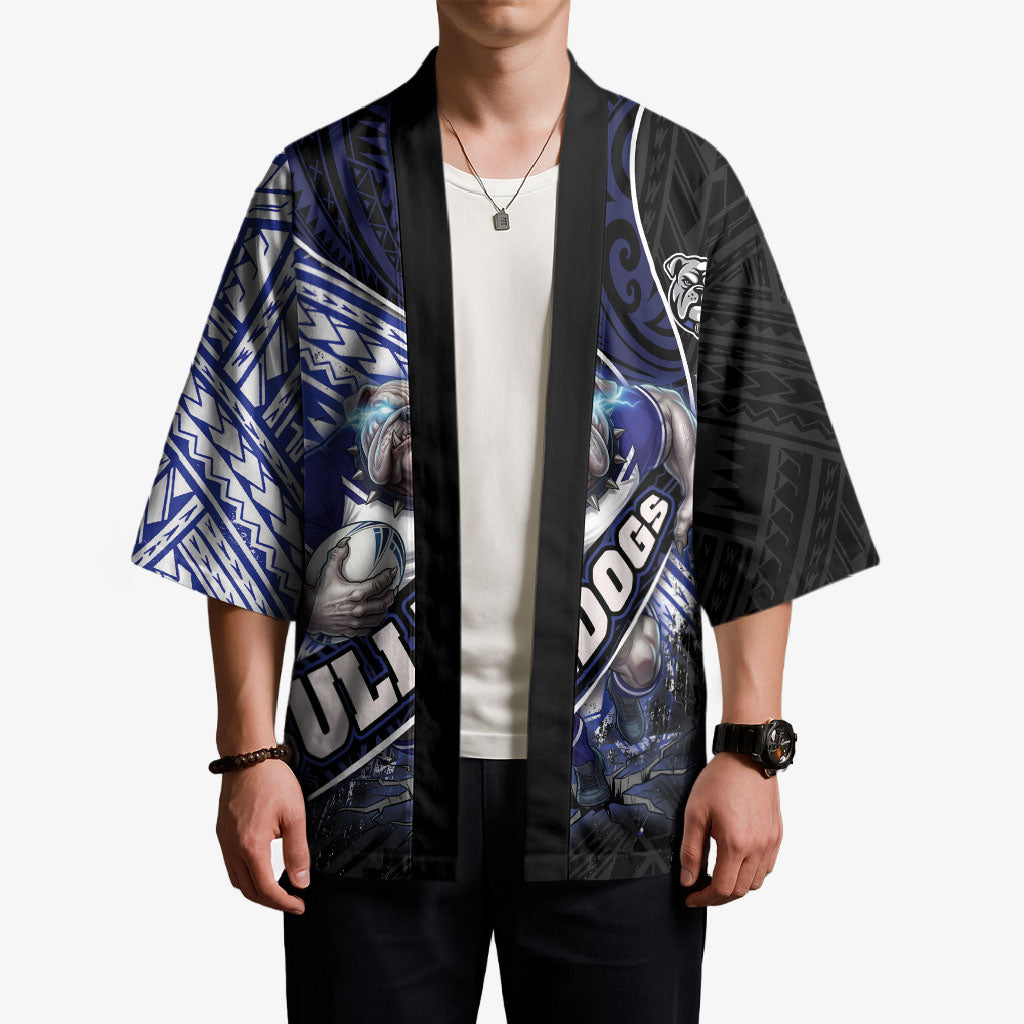 Bulldogs Rugby Kimono Tribal Polynesian Power Art - Lightning Mascot
