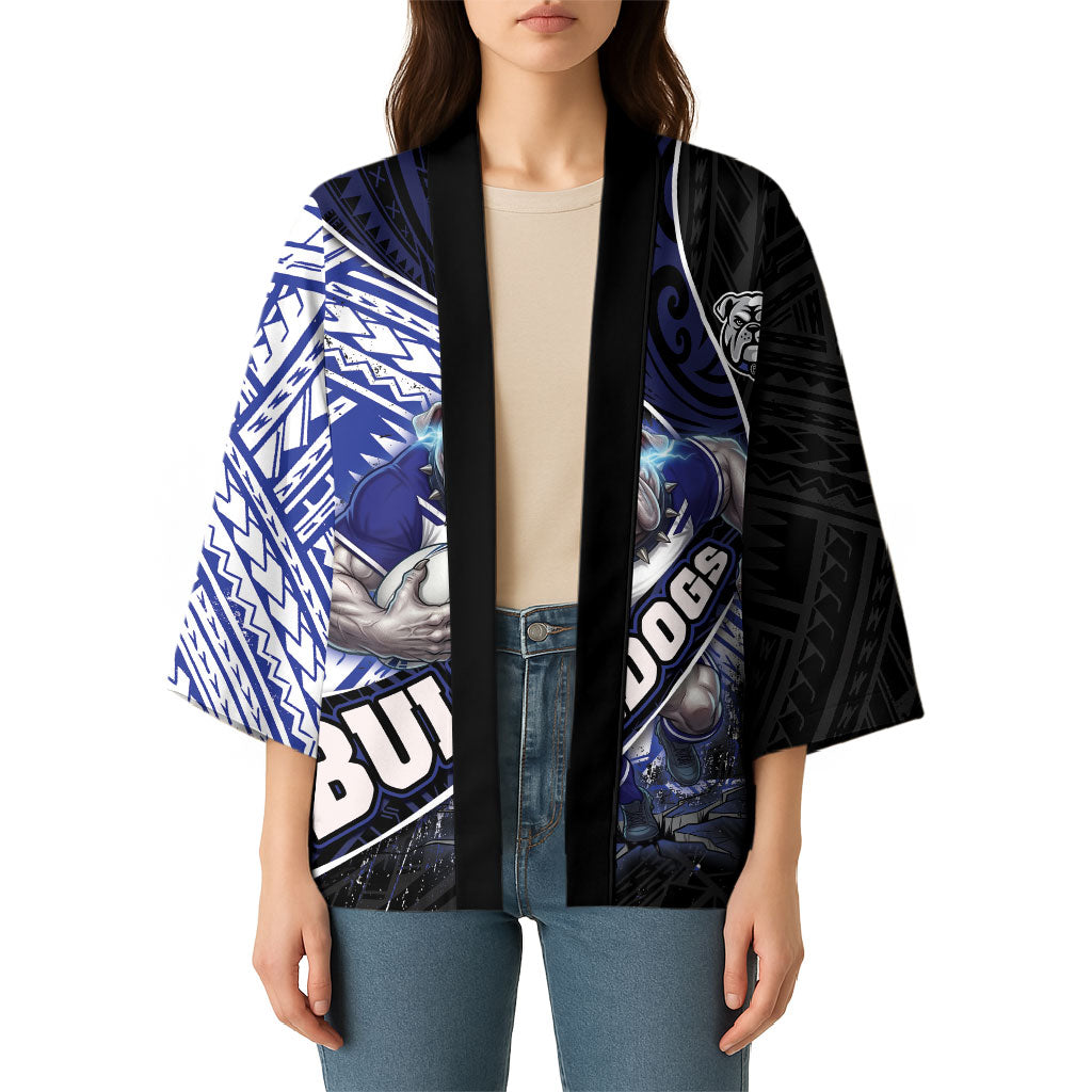Bulldogs Rugby Kimono Tribal Polynesian Power Art - Lightning Mascot