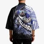 Bulldogs Rugby Kimono Tribal Polynesian Power Art - Lightning Mascot