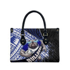 Bulldogs Rugby Leather Bag Tribal Polynesian Power Art - Lightning Mascot
