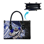 Bulldogs Rugby Leather Bag Tribal Polynesian Power Art - Lightning Mascot