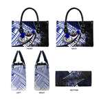 Bulldogs Rugby Leather Bag Tribal Polynesian Power Art - Lightning Mascot