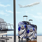 Bulldogs Rugby Luggage Cover Tribal Polynesian Power Art - Lightning Mascot