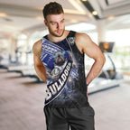 Bulldogs Rugby Men Tank Top Tribal Polynesian Power Art - Lightning Mascot